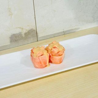 Sake fiammato gunkan 2 pezzi