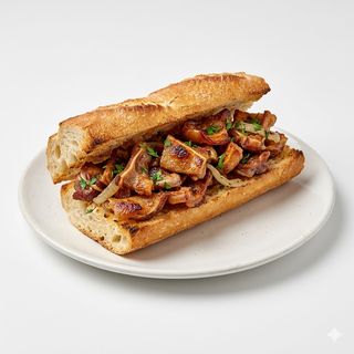 Bocadillo De Oreja A La Plancha