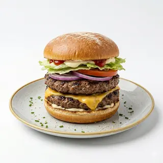 Hamburguesa Doble De Ternera Halal