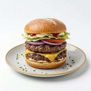 Hamburguesa Doble De Ternera Halal