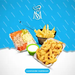Plat Sépia + Salade + Frites