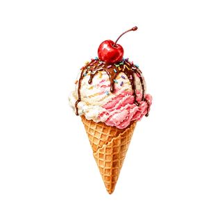 1 Boule Avec Cornet