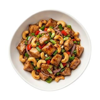 Pollo Salteado con Anacardos