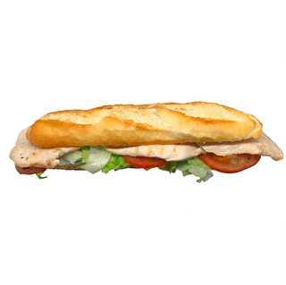 Bocadillo vegetal con pollo