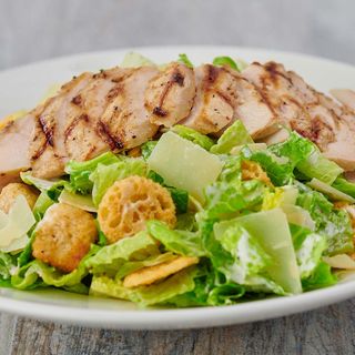Grilled chicken ceasar salad