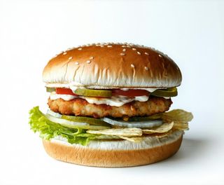 Hamburger black chicken xl