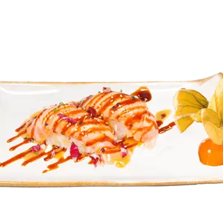 118.Nigiri Salmón Flameado (2 Uds.)