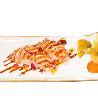 118.Nigiri Salmón Flameado (2 Uds.)