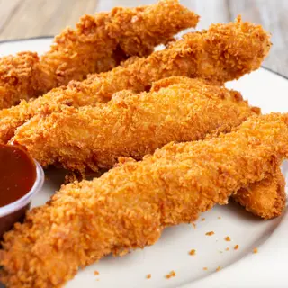 FINGER DE POLLO CON SALSA BBQ