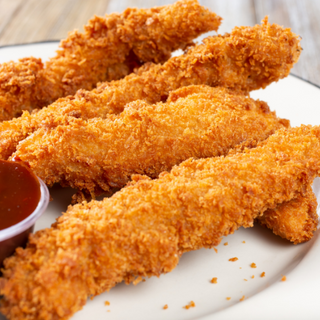 FINGER DE POLLO CON SALSA BBQ