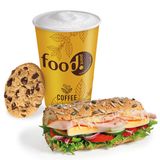 Zestaw śniadaniowy Sub30 jajko&guacamole z kawą i ciasteczkiem