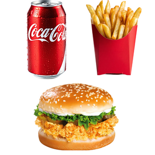 Punch Burger Combo (2 Burgers + Coke +Fries)