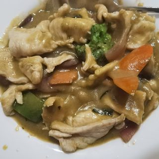 164-Pollo con Thai curry verde y leche de coco