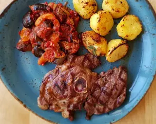 Grilled Lamb Leg Chop