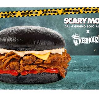Scary Vegetarian Cheeseburger
