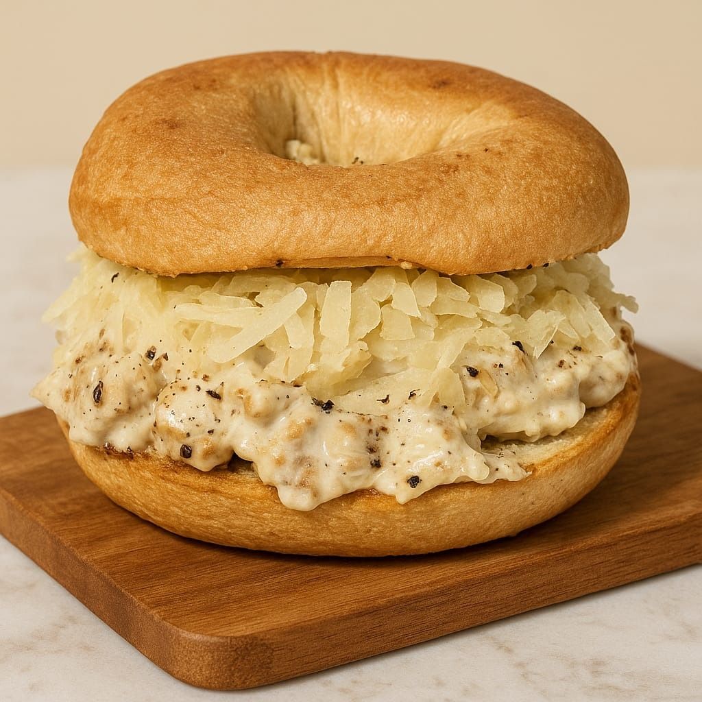 Bagel Pollo Trufado