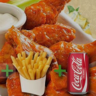 Menú Alitas (6 Uds.)