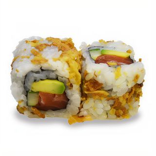 126.Uramaki Salmón Cebolla Crujiente ( 8 Uds.)