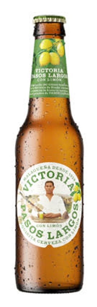 Cerveza con Limón (shandy) Victoria Pasos Largos (330 ml.)