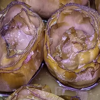 Flor de alcachofa confitada