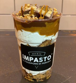 Cheesecake pistacchio + cioccolato bianco