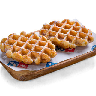 Gofry belgijskie z cukrem pudrem