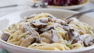 Creamy Spaghetti Funghi 