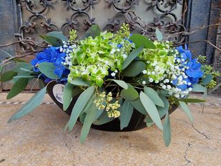 Aranjament cu hortensii