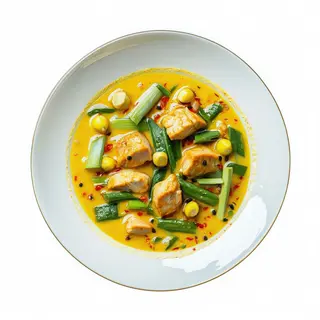 Curry amarillo pollo