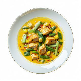 Curry amarillo pollo