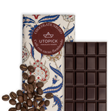 Tableta De Chocolate 70% Cacao Con Café Y Nibs De Cacao Flambeados Al Ron 