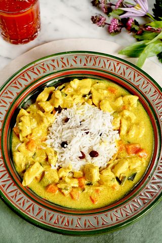 Pollo al Curry con Arroz