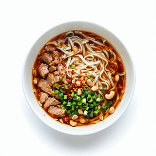 Dao xiao mien in brodo stile sichuan