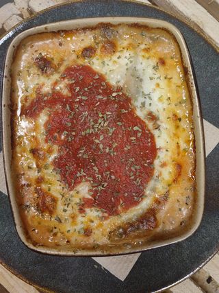 Berenjena Gratinada Con Jamón Ibérico