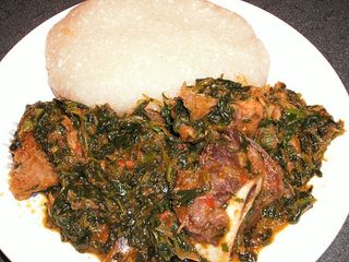 Efo riro + Poundo + Assorted/Beef