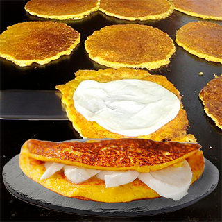 Cachapa con queso