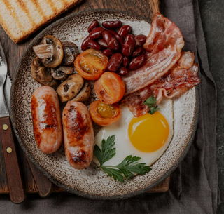 Solomillitos con huevos y pimientos