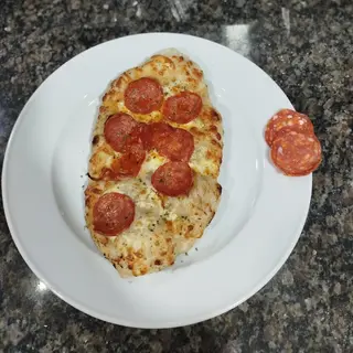 Pão de Alho de Queijo e Pepperoni