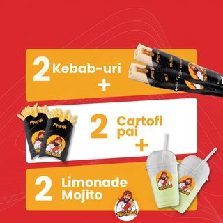 Meniu 2 kebab de pui