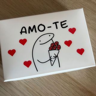 Caixinha temática para 6 unidades de brigadeiros. "Amo-te"