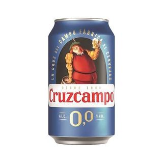 Lata cerveza sin Cruzcampo