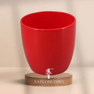 Cubremaceta Esmaltado Rojo