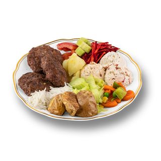 (3бр) Телешки кюфтета с две гарнитури (450г)