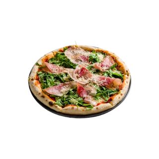 Pizza Bianca Con Prosciutto Crudo E Pachino 30 Cm.