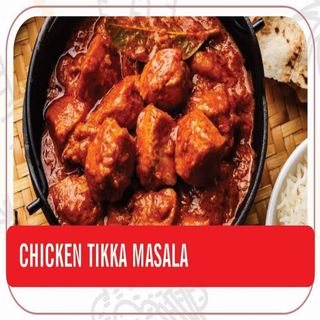 Chicken tikka masala + Lattina Coca-Cola