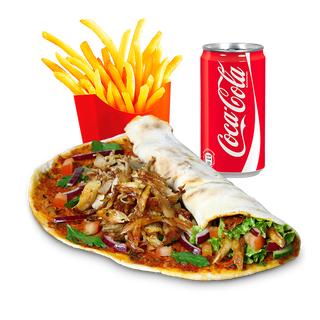 Lahmacun + Patatas + Refresco