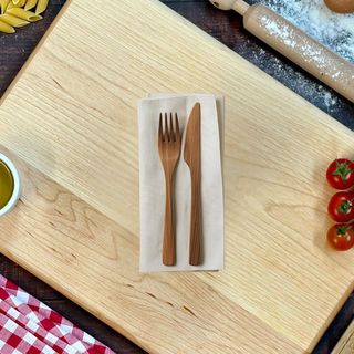 Kit di posate: forchetta, coltello e tovagliolo