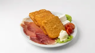 Prženice i njeguški pršut