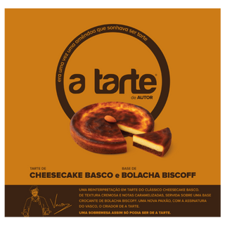 NOVA TARTE BASCA Tarte de Cheesecake Basco e Biscoff-Pequena