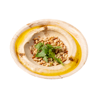 Hummus z orzeszkami pini
